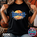 0206 Cut Net Basketball Spirit Tee