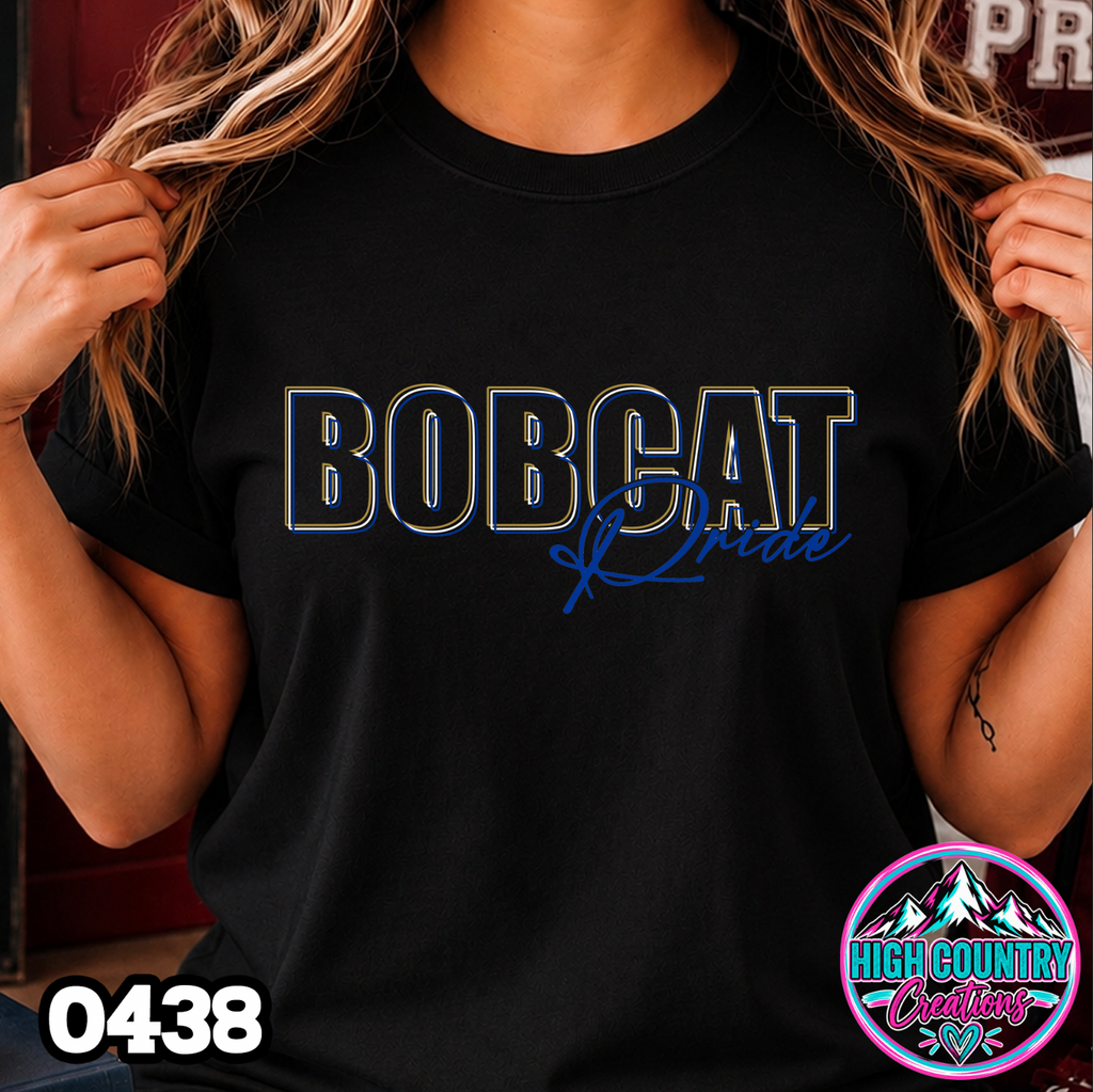 0438 3D Mascot Pride Tee