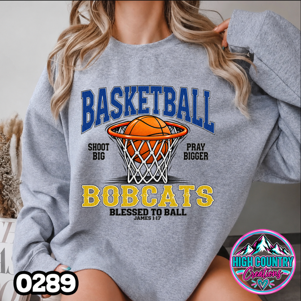 0289 BLESSED TO BALL BASKETBALL SWEATSHIRT