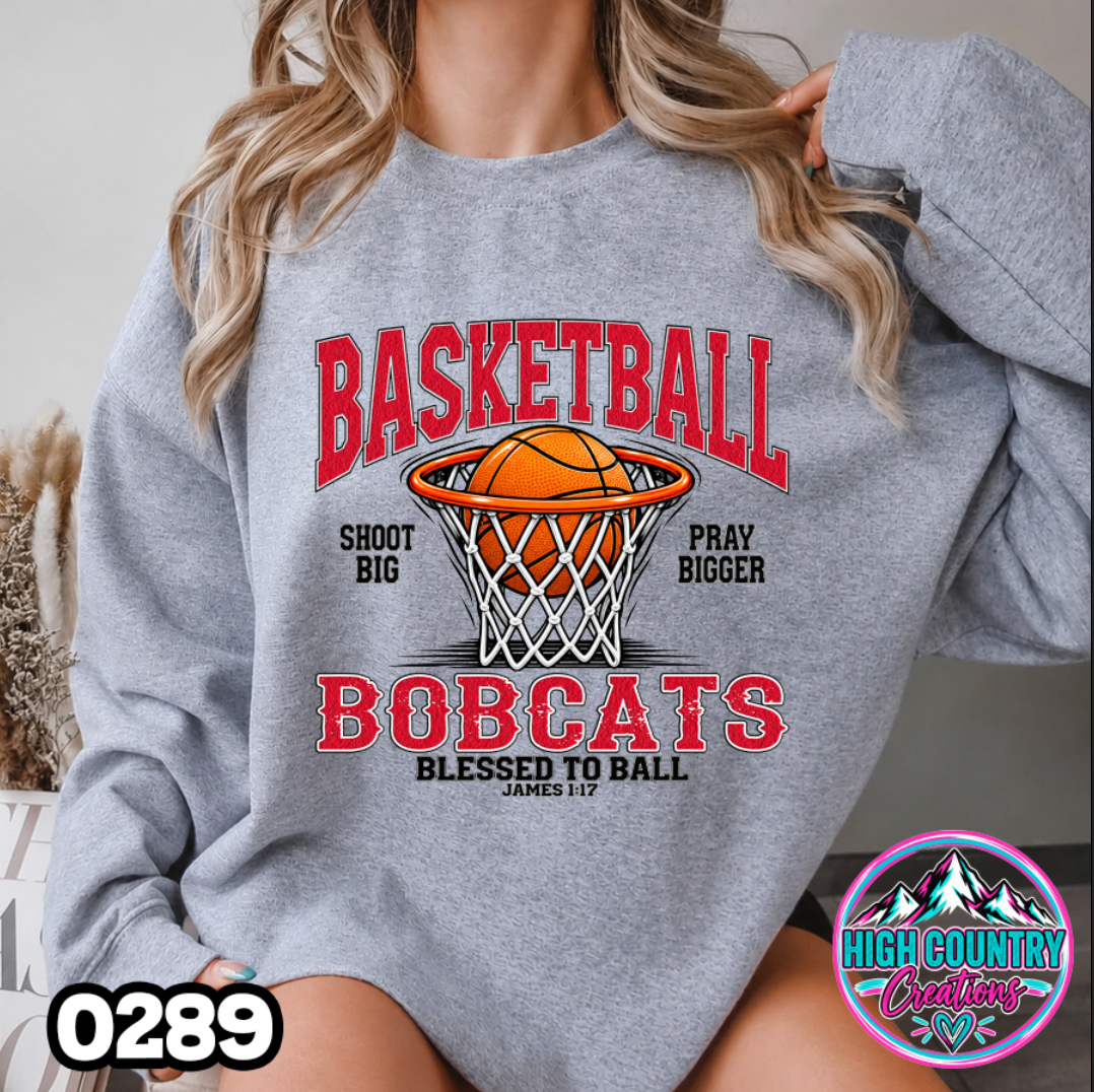 0289 BLESSED TO BALL BASKETBALL SWEATSHIRT