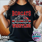 0561 Girls Wrestling School Spirit Tee
