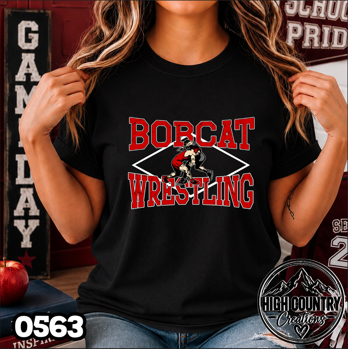 0563 BOYS's Diamond Wrestling Tee