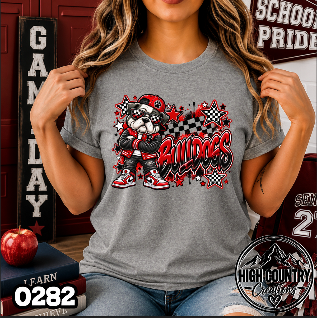 0282 Star Checkered AI mascot