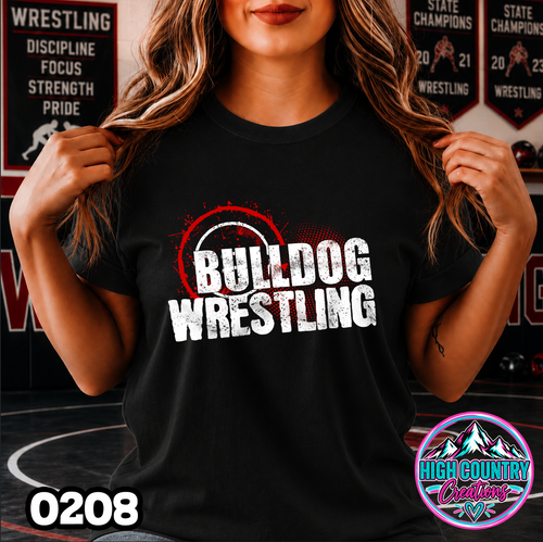 0208 WRESTLING MAT SPLATTER TEE