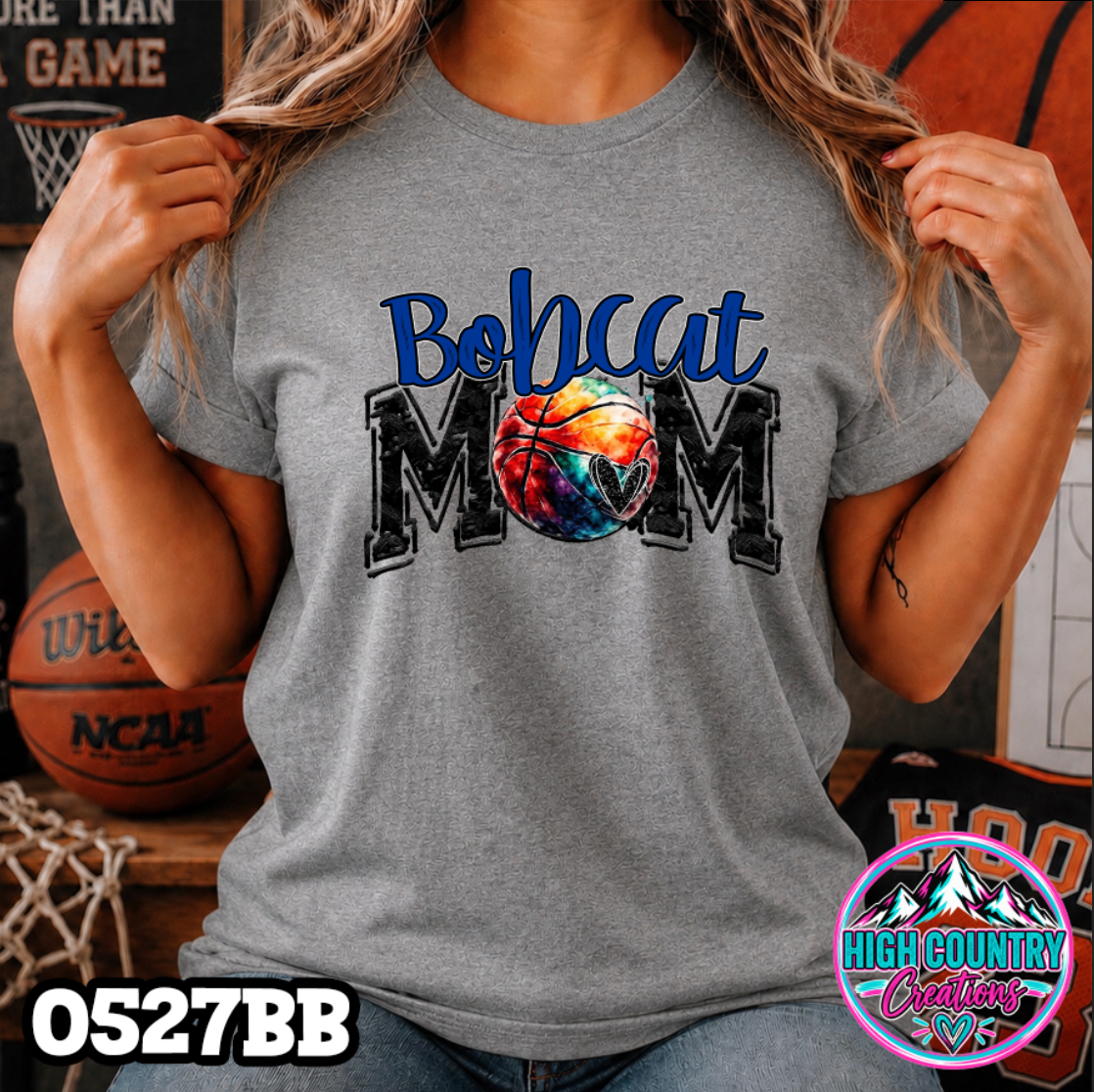 0527bb Basketball Mom School Spirit Tee