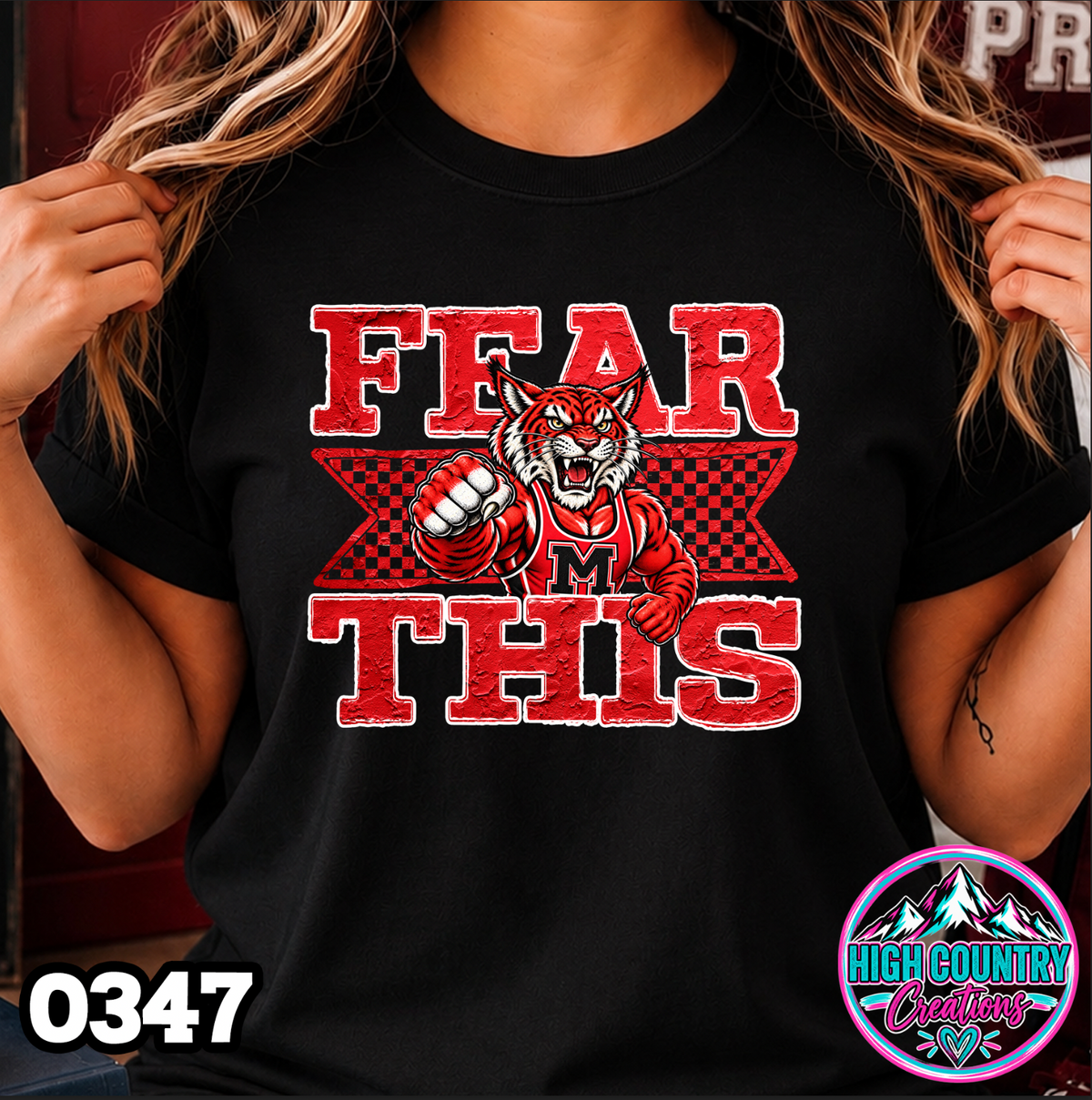 0347 FEAR THIS Wrestling Tee