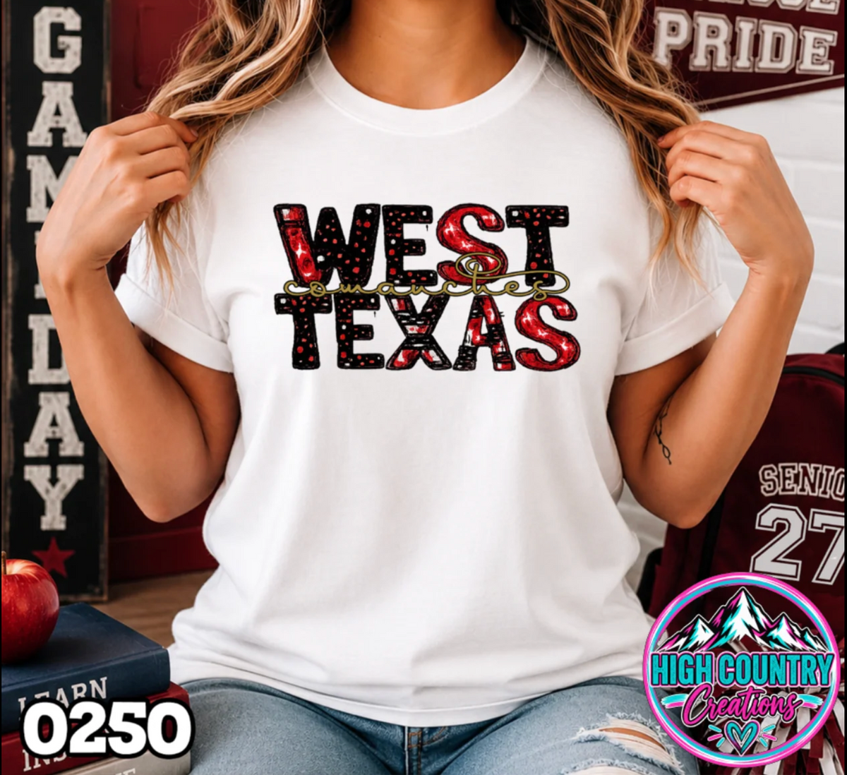 0250 Scribble Team School Spirit Tee