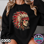 0300 FAUX APPLIQUE MASCOT SWEATER