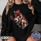 0300 FAUX APPLIQUE MASCOT SWEATER