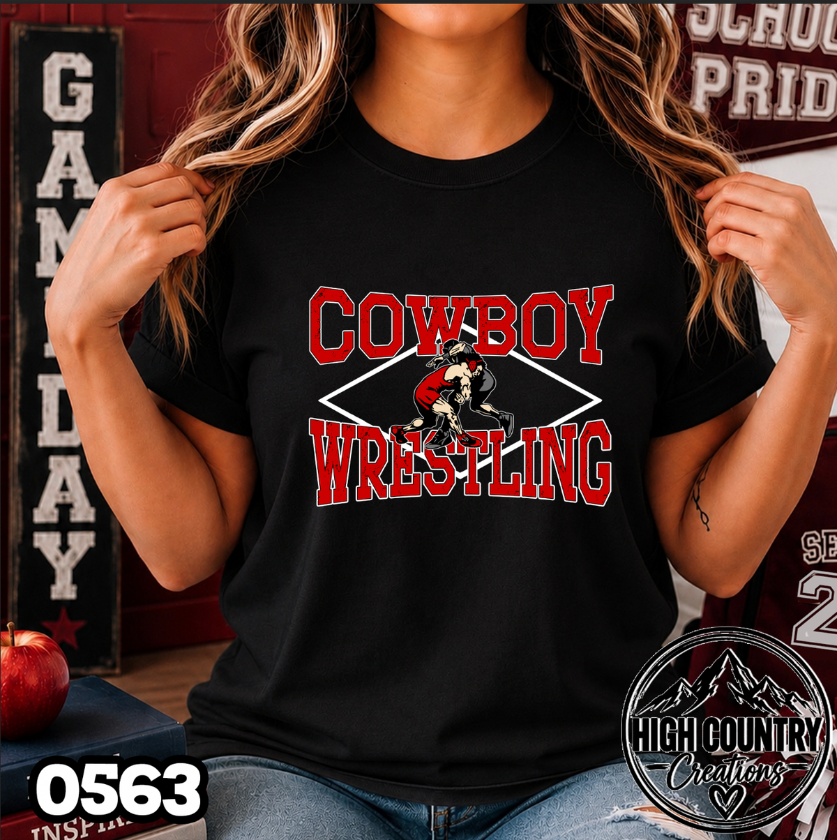 0563 BOYS's Diamond Wrestling Tee
