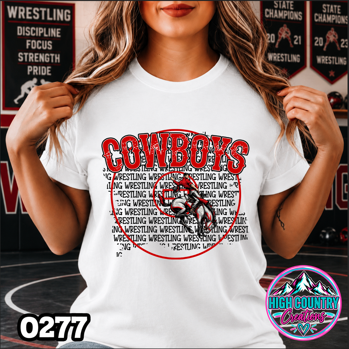 0277 SUBWAY ART WRESTLER TEE