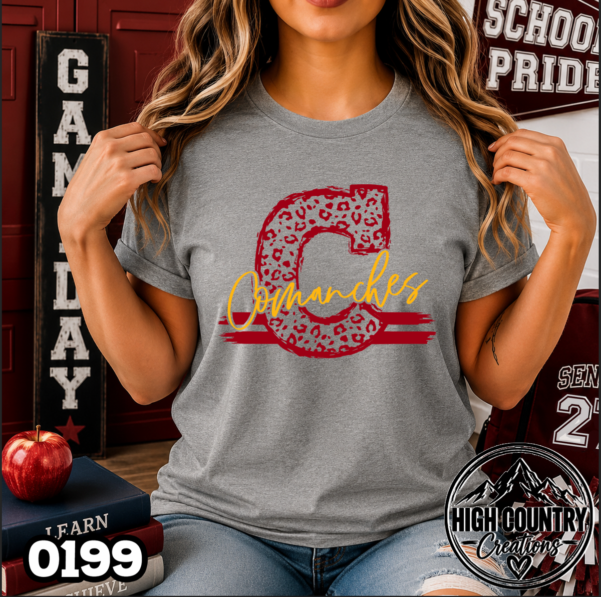 0199 Cheetah Initial Tee