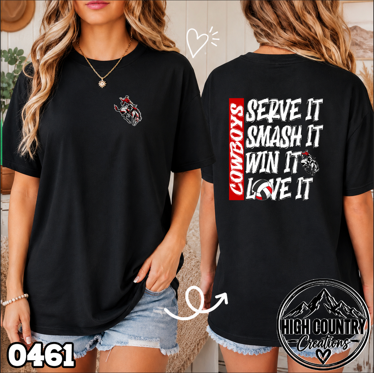 0461 Volleyball SERVE • SMASH • WIN • LOVE IT