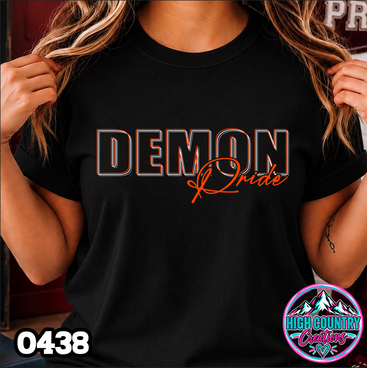 0438 3D Mascot Pride Tee