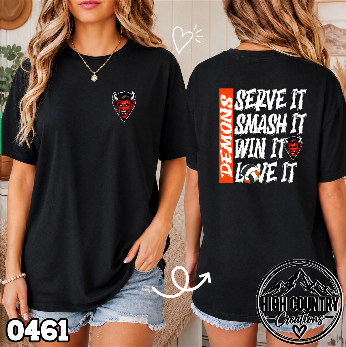 0461 Volleyball SERVE • SMASH • WIN • LOVE IT