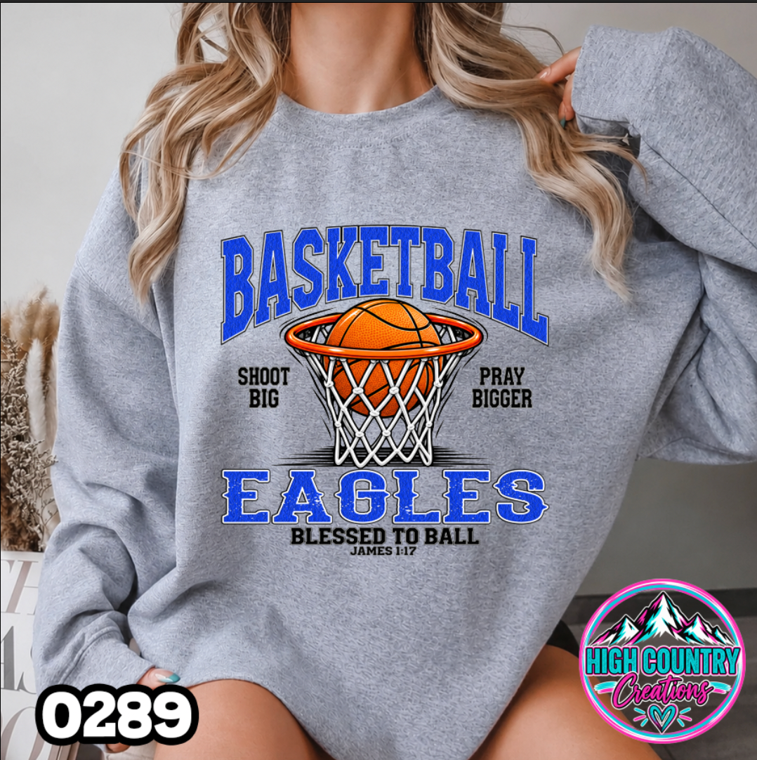0289 BLESSED TO BALL BASKETBALL SWEATSHIRT