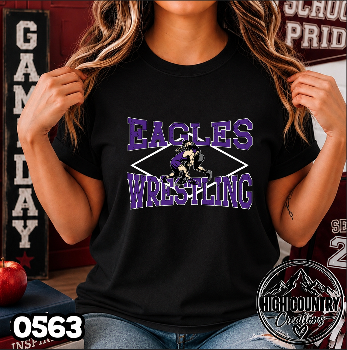 0563 BOYS's Diamond Wrestling Tee