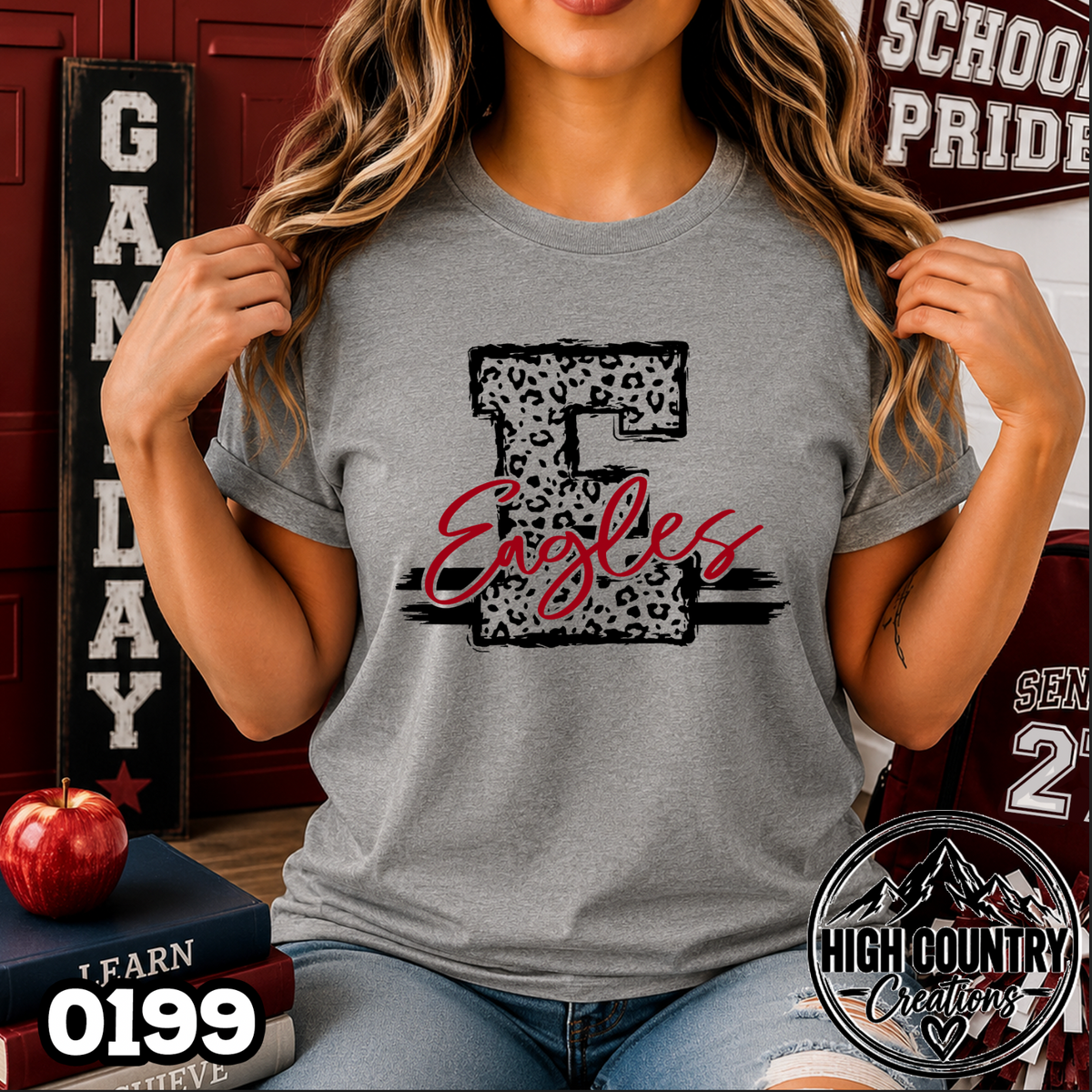 0199 Cheetah Initial Tee