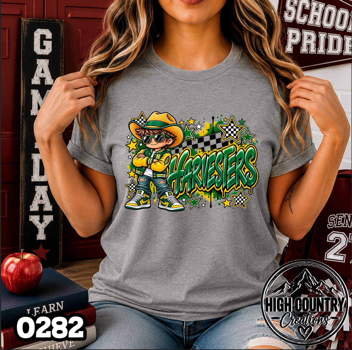 0282 Star Checkered AI mascot