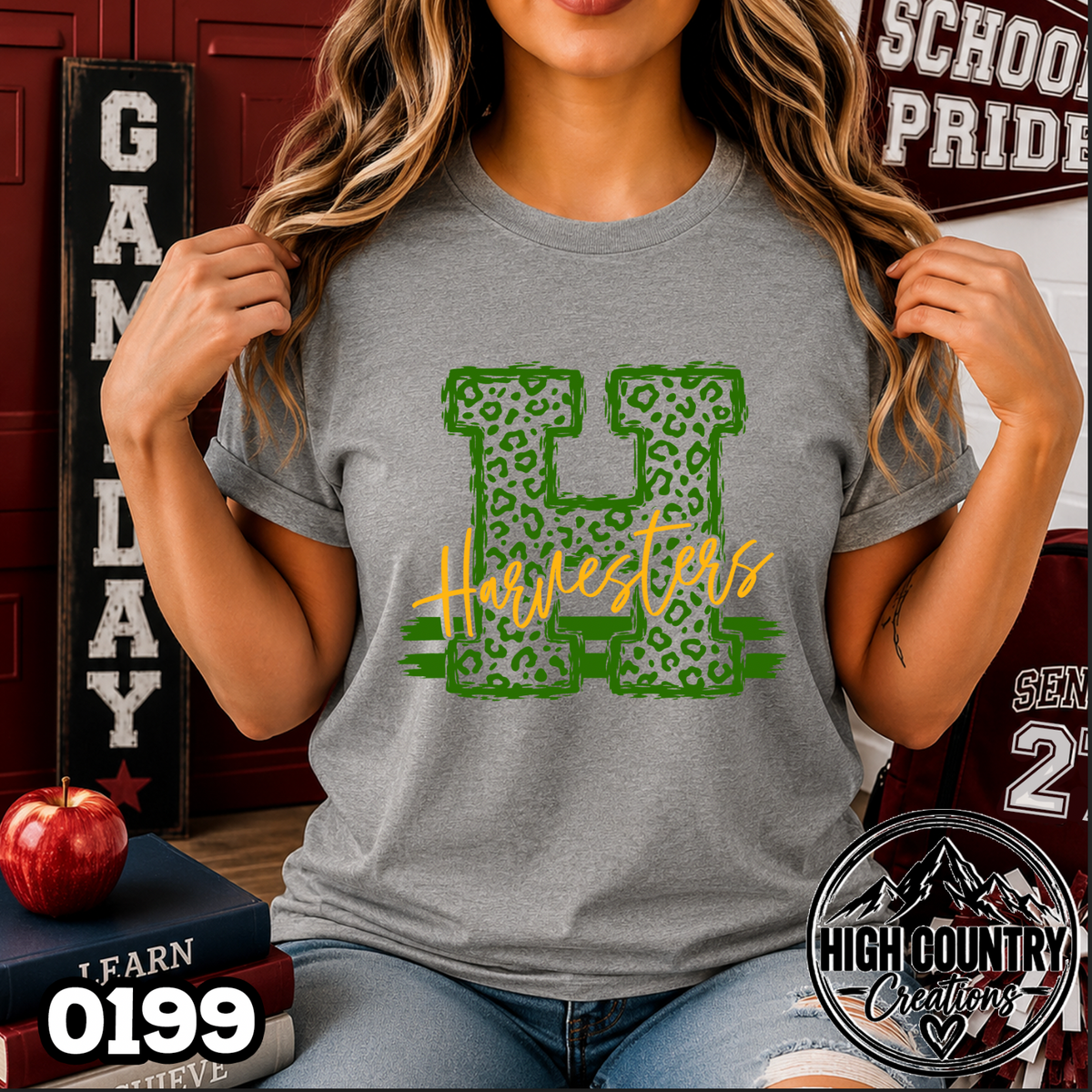 0199 Cheetah Initial Tee