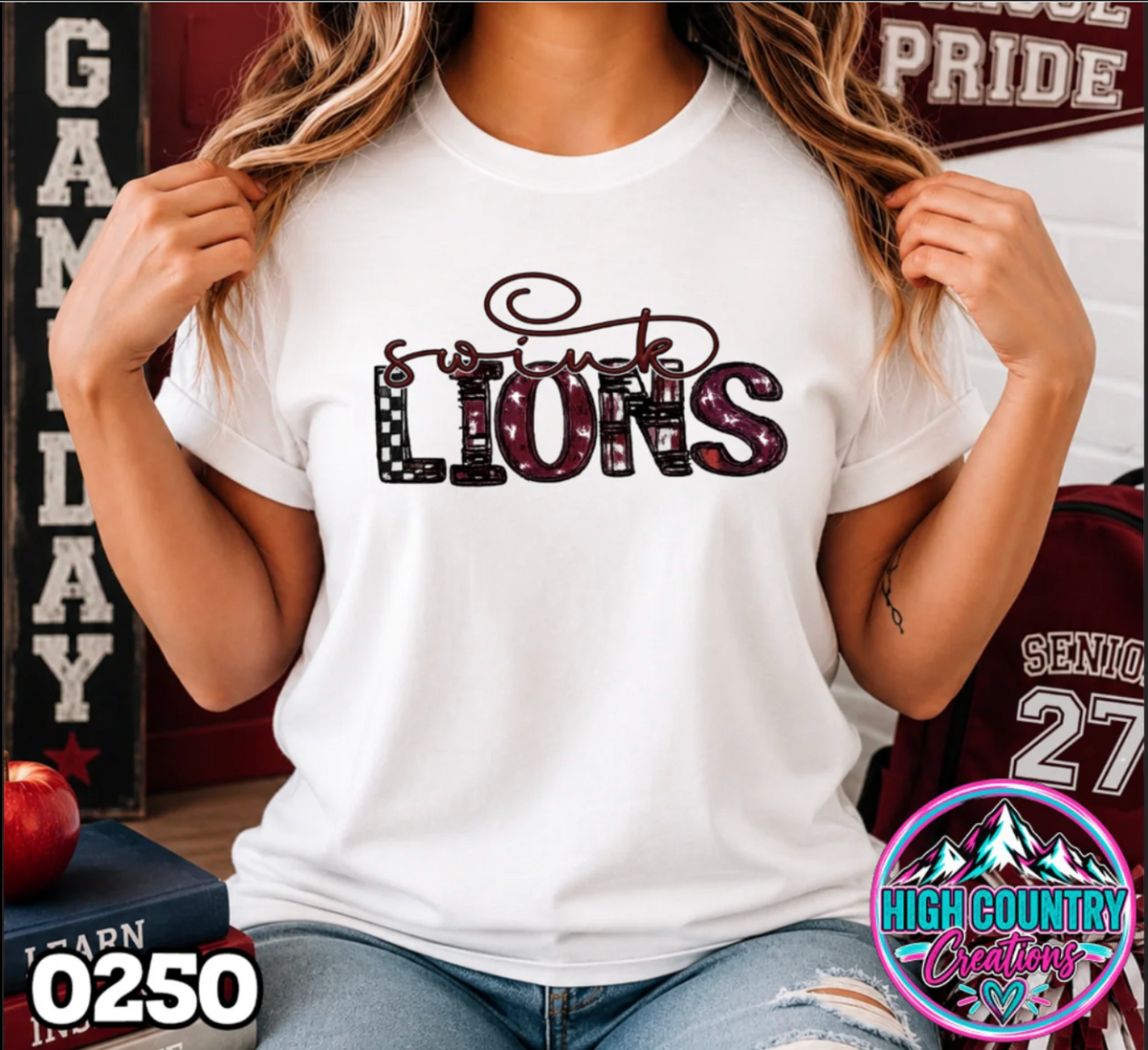 0250 Scribble Team School Spirit Tee