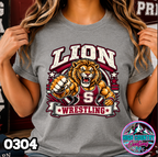 0304 WRESTLING MASCOT BANNER