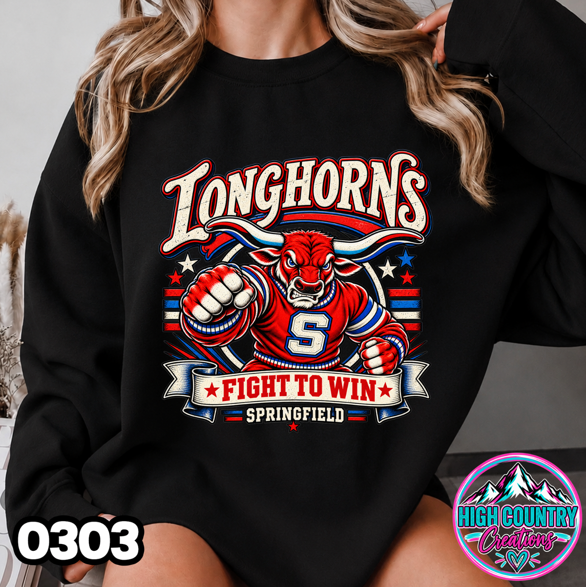 0303 FIGHT TO WIN MASCOT SWEATER
