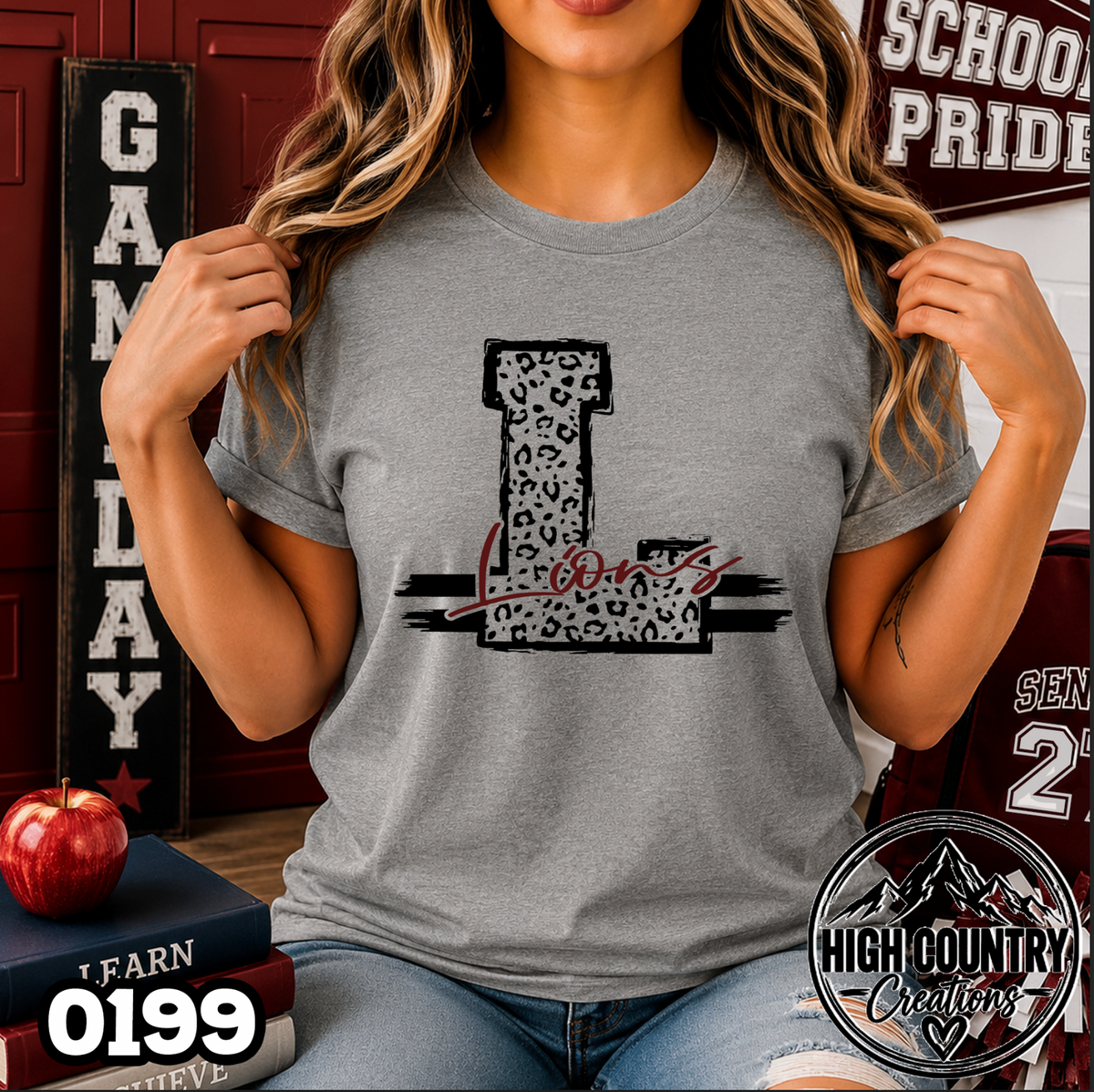 0199 Cheetah Initial Tee