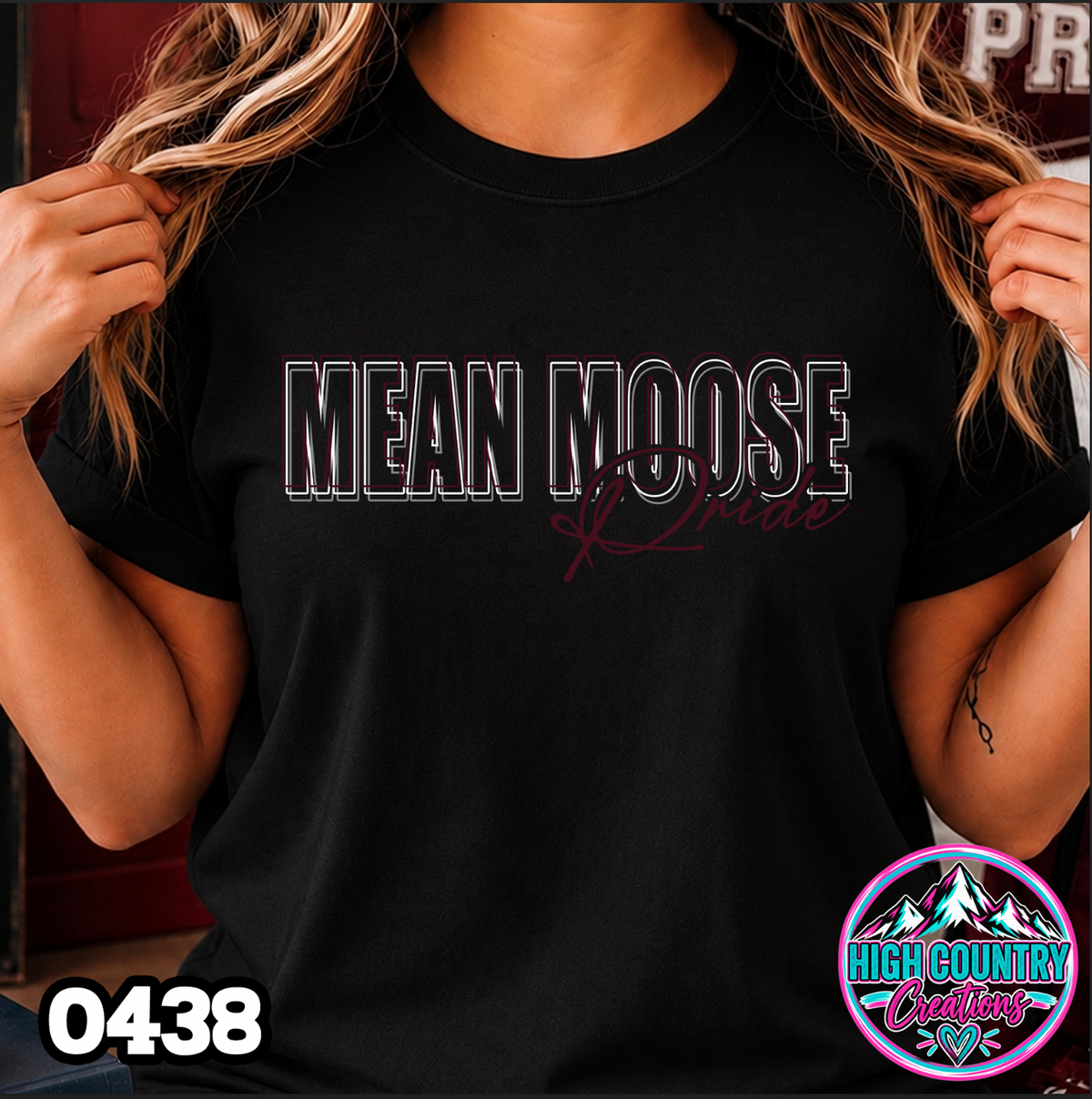 0438 3D Mascot Pride Tee