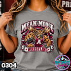 0304 WRESTLING MASCOT BANNER
