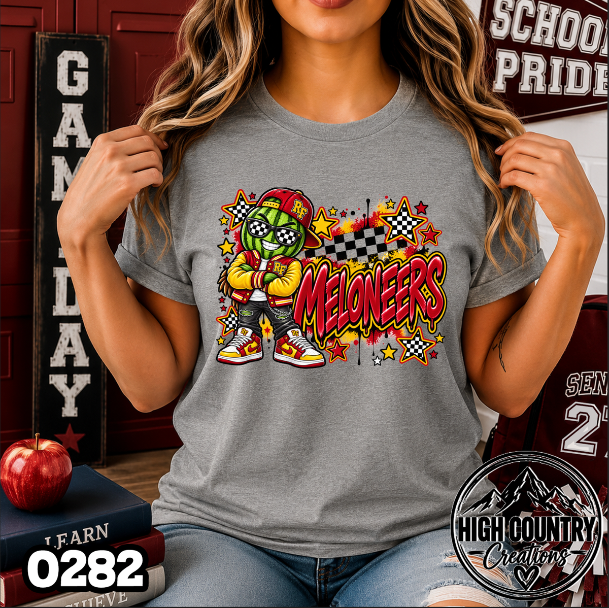 0282 Star Checkered AI mascot