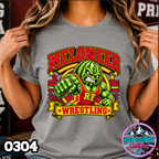 0304 WRESTLING MASCOT BANNER