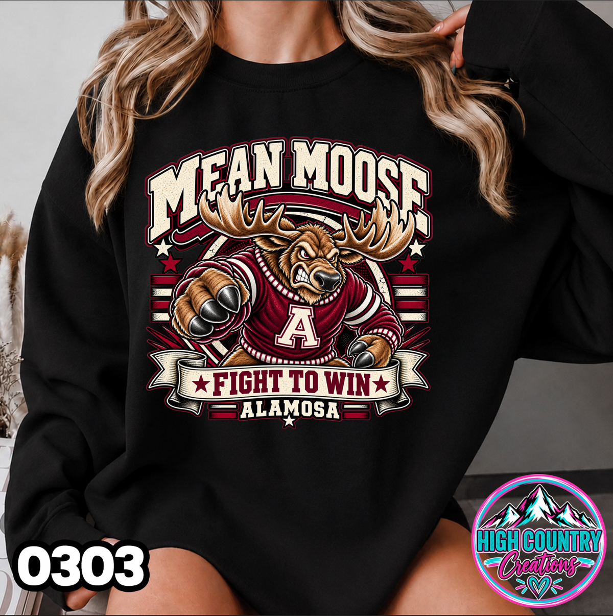0303 FIGHT TO WIN MASCOT SWEATER