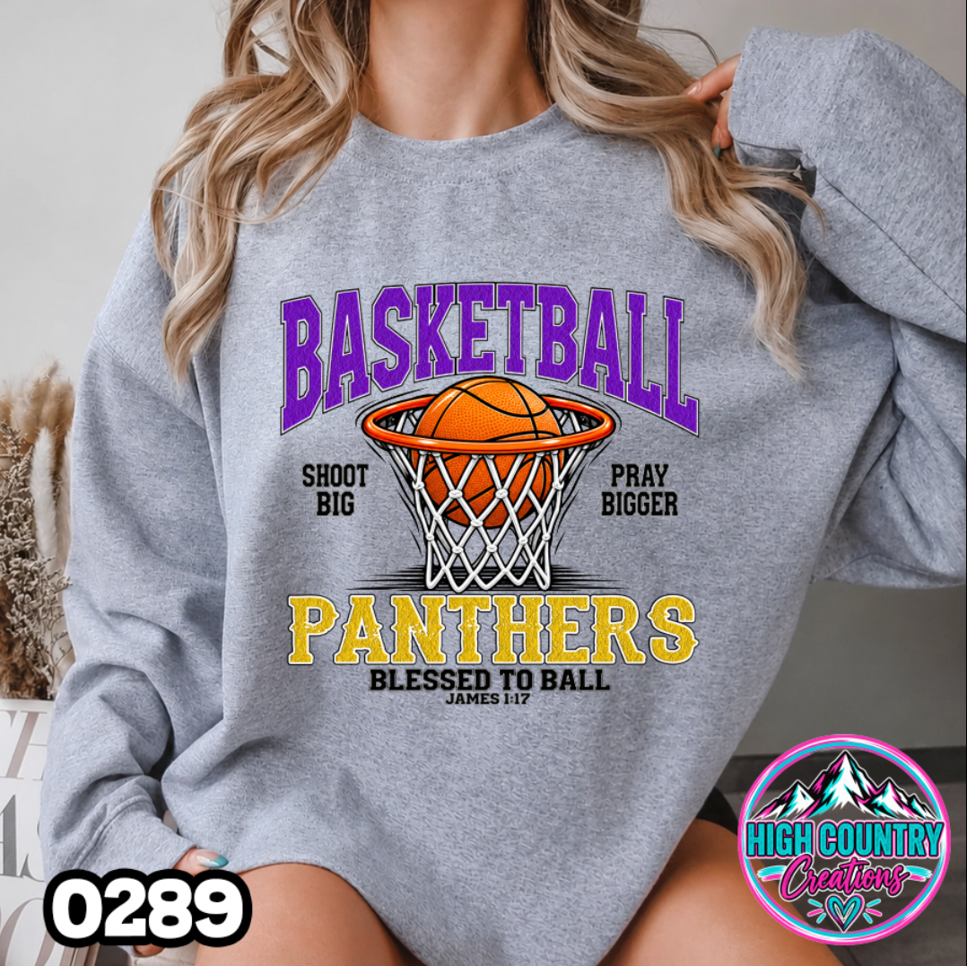 0289 BLESSED TO BALL BASKETBALL SWEATSHIRT