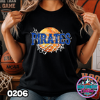 0206 Cut Net Basketball Spirit Tee
