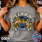 0304 WRESTLING MASCOT BANNER