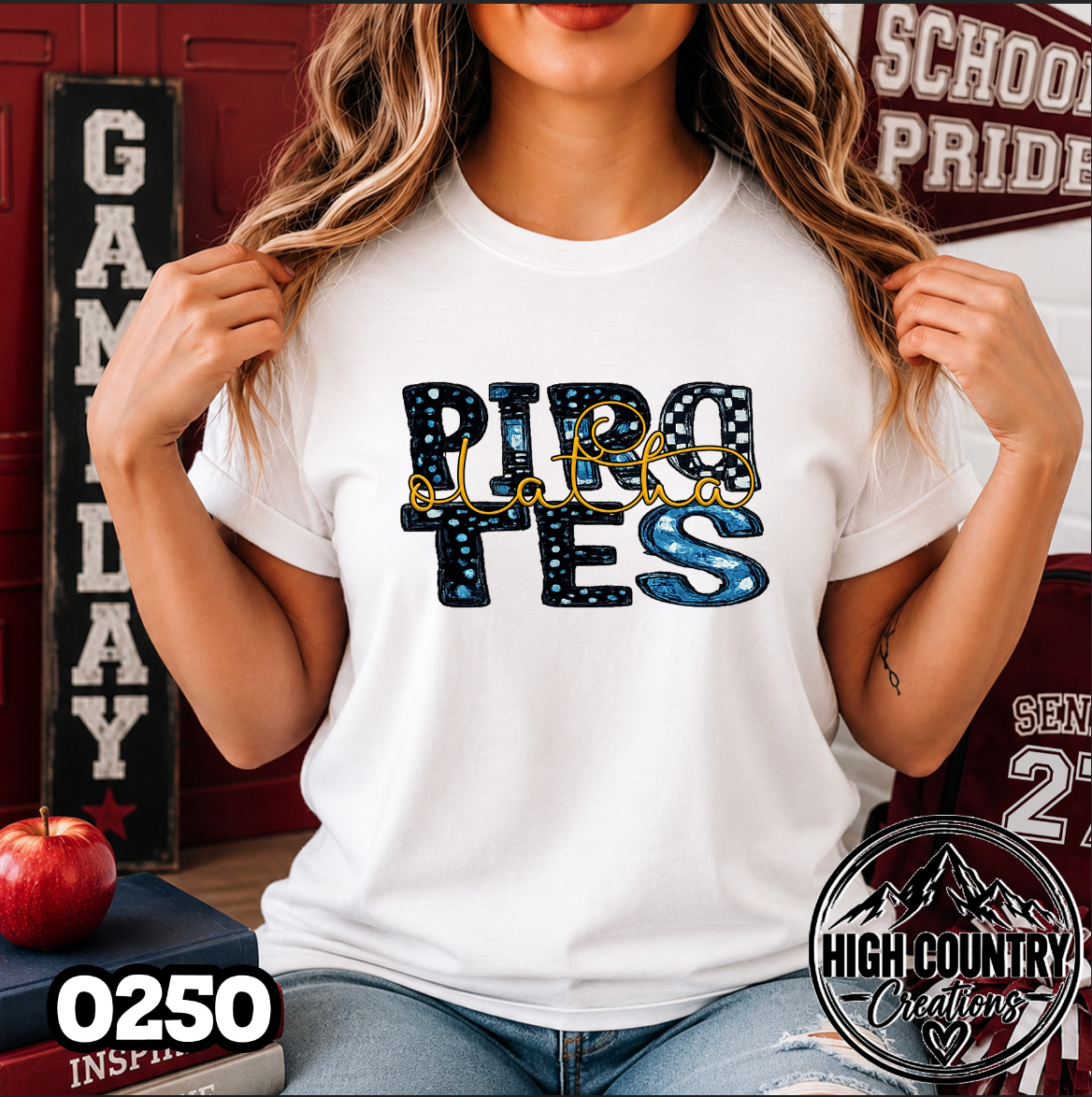 0250 Scribble Team School Spirit Tee