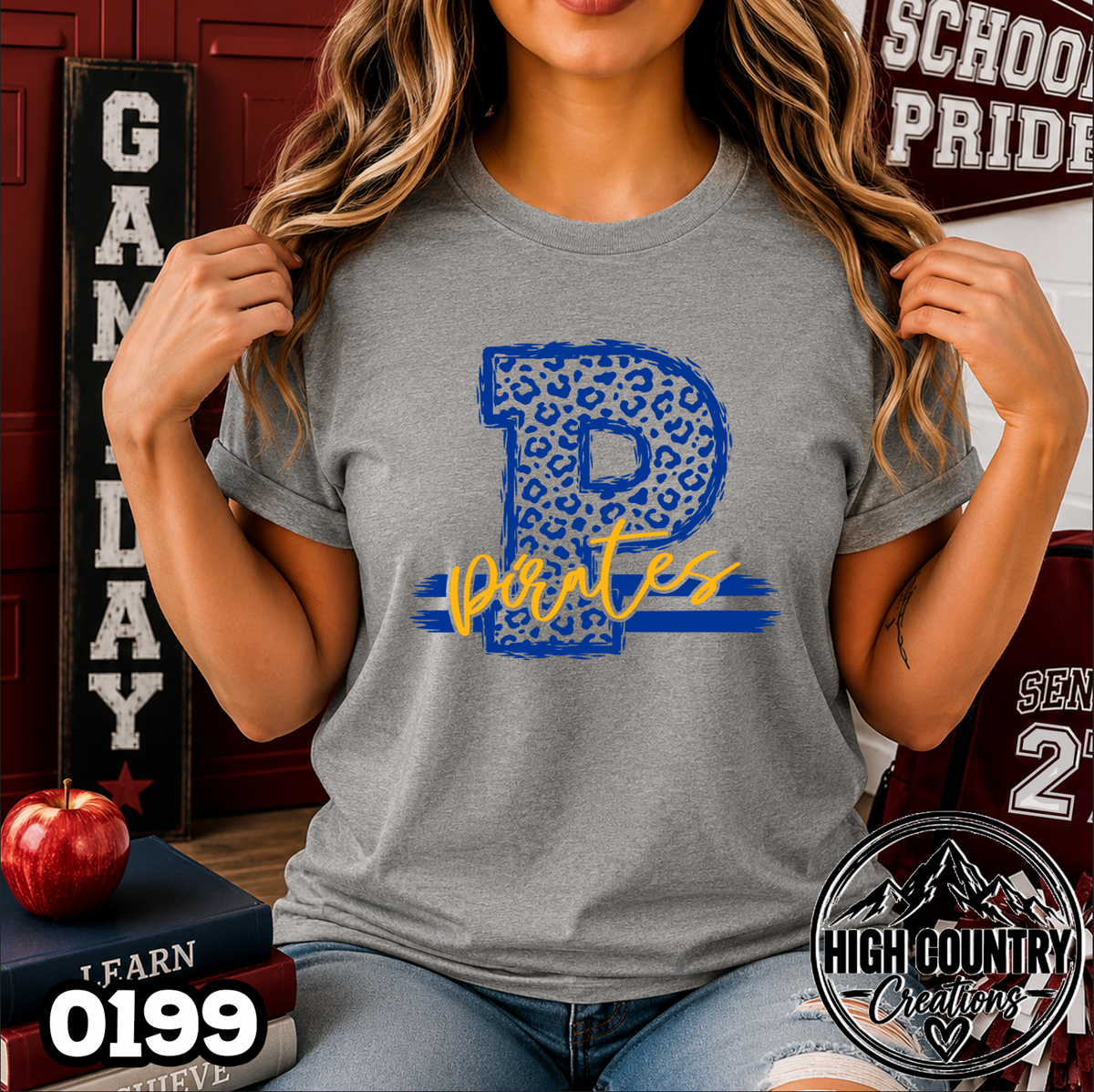 0199 Cheetah Initial Tee
