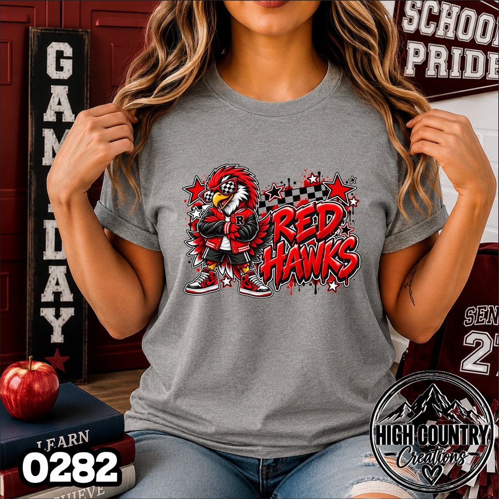 0282 Star Checkered AI mascot