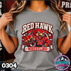 0304 WRESTLING MASCOT BANNER