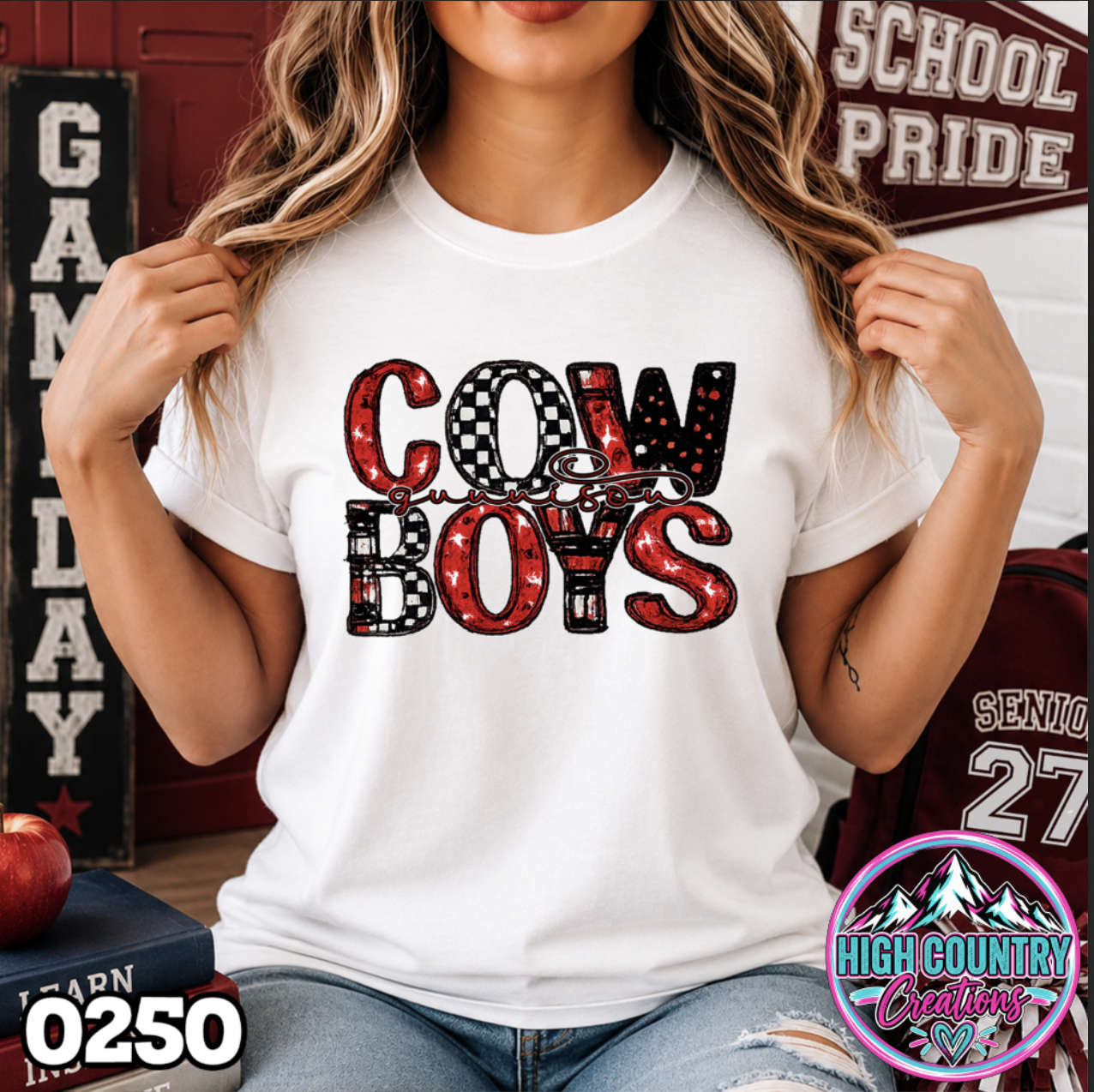 0250 Scribble Team School Spirit Tee