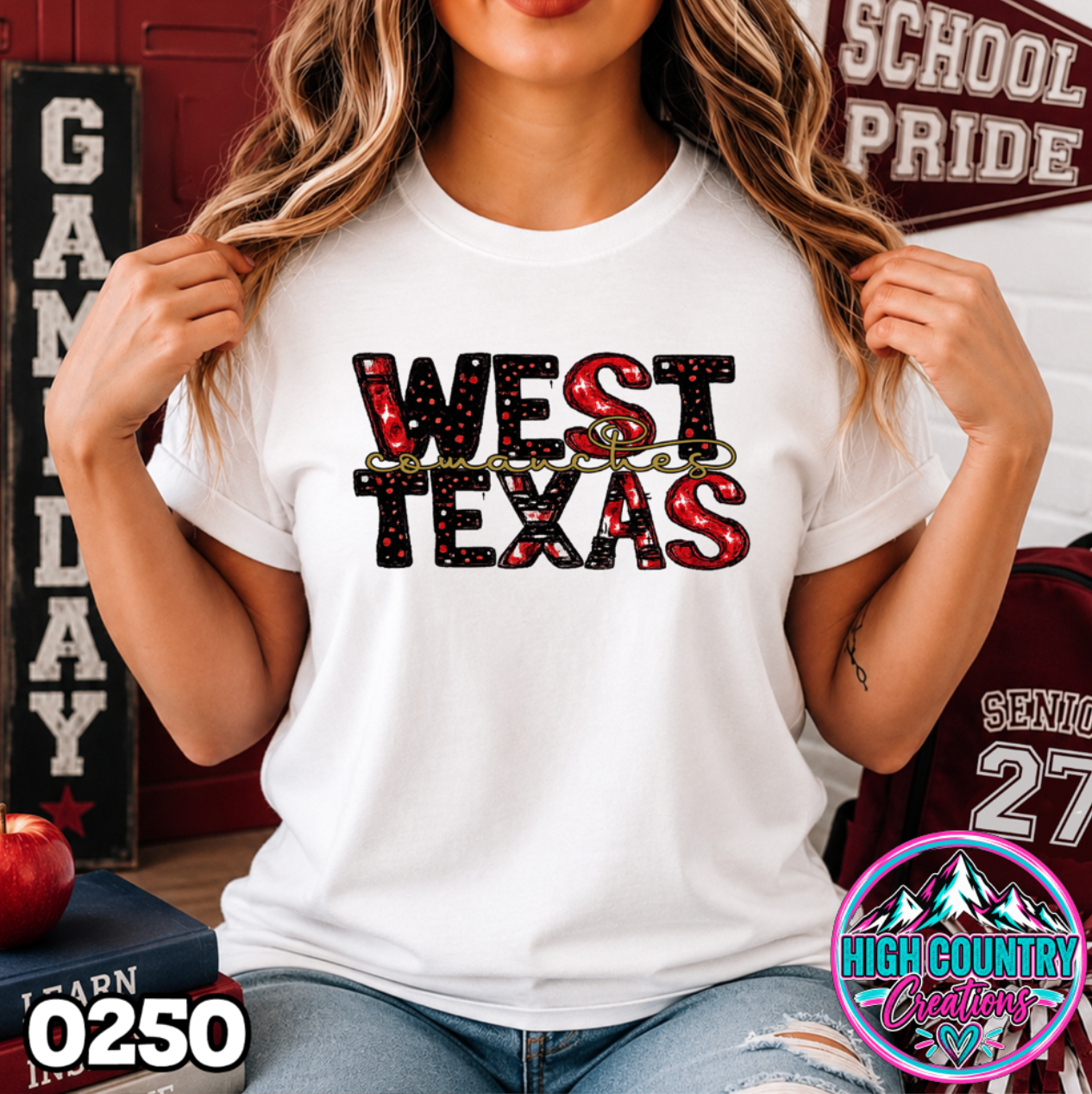 0250 Scribble Team School Spirit Tee