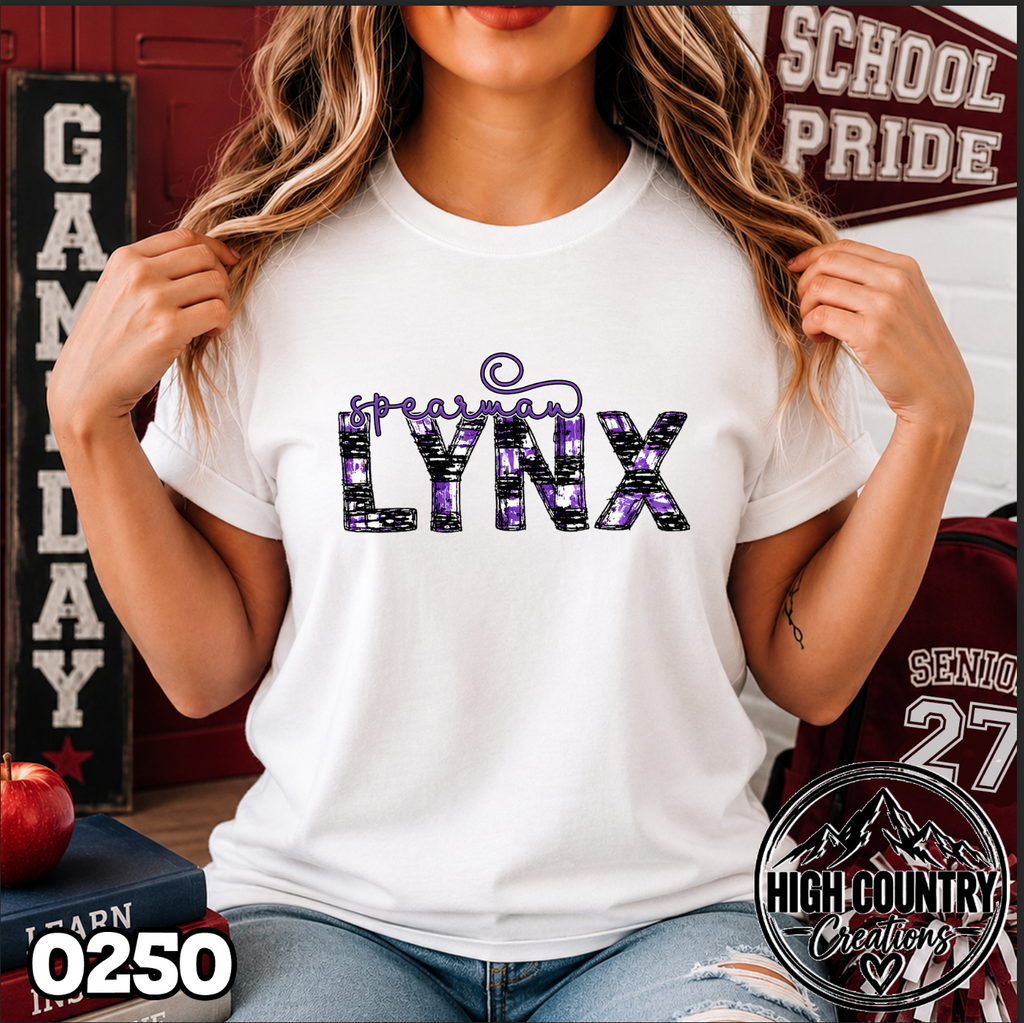0250 Scribble Team School Spirit Tee