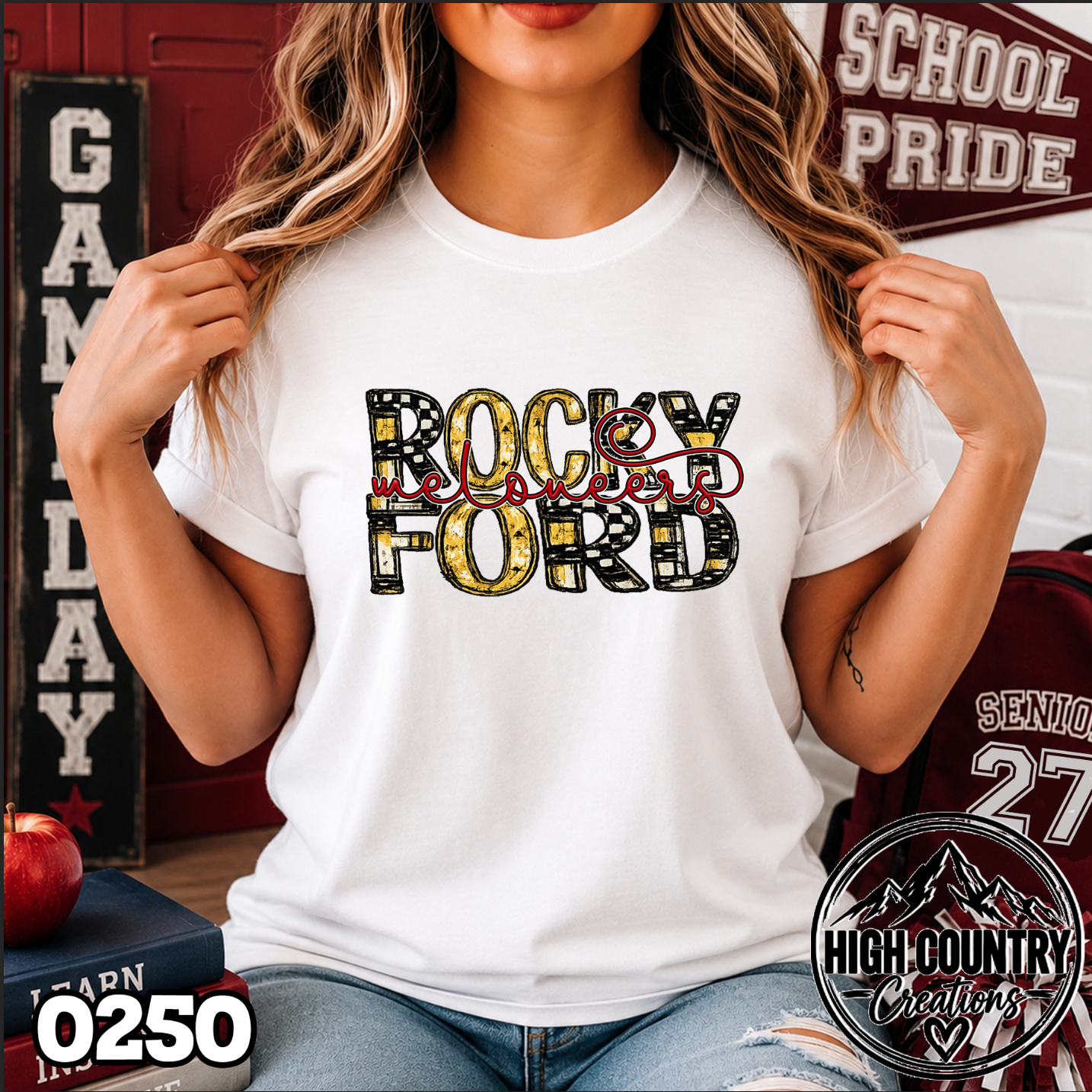 0250 Scribble Team School Spirit Tee