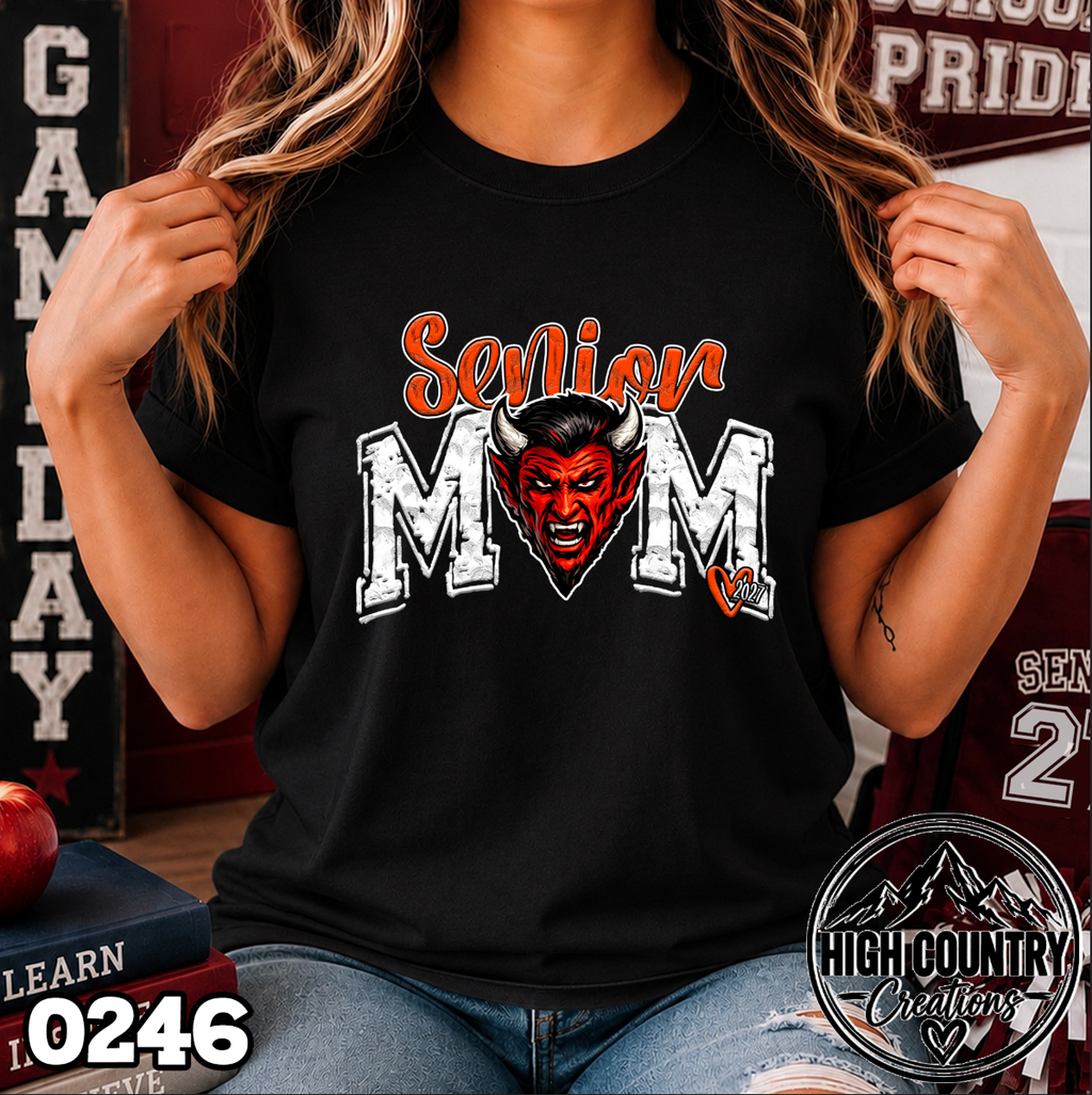 0246 Mascot Senior Mom Class of 2027