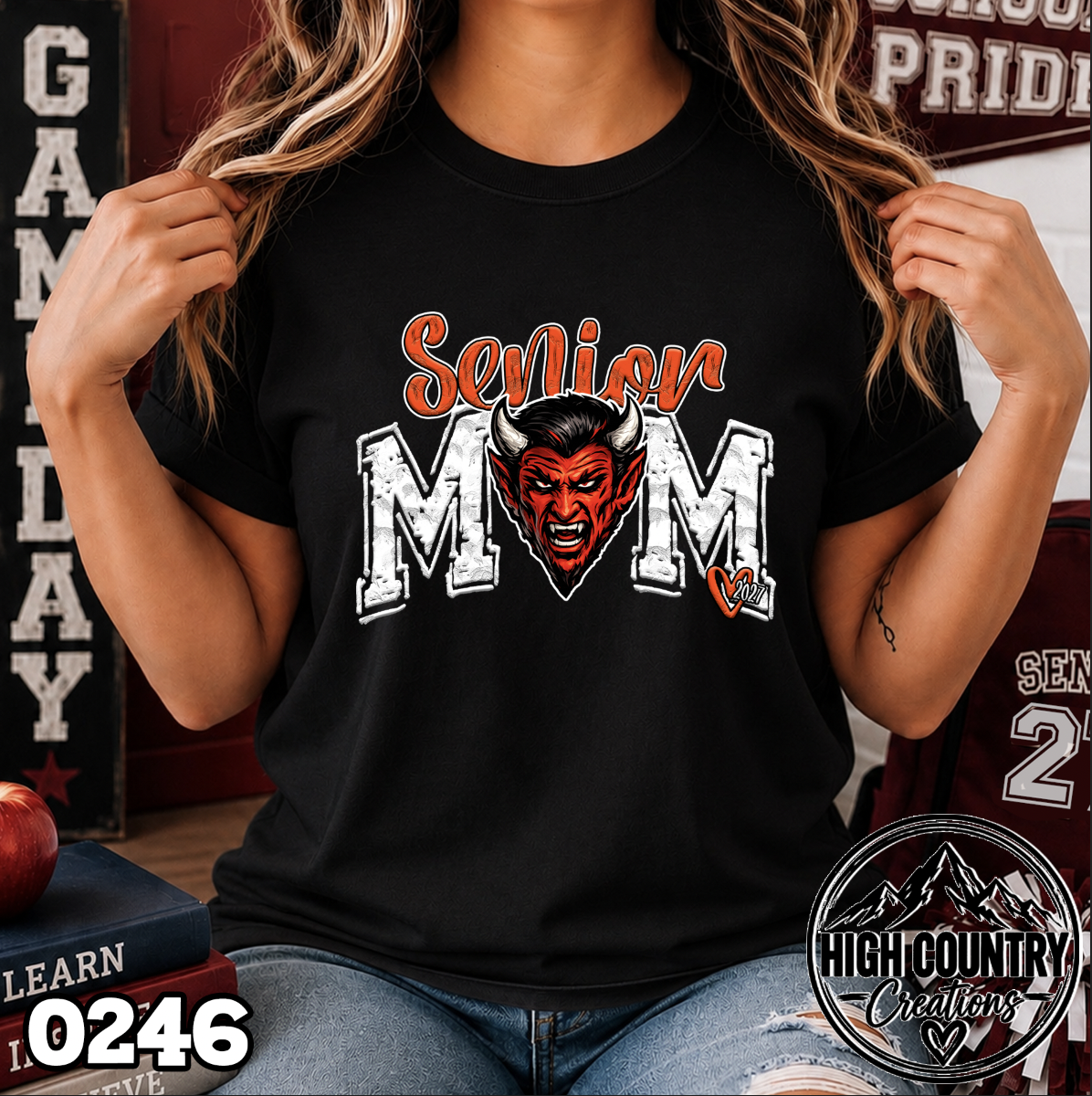 0246 Mascot Senior Mom Class of 2027