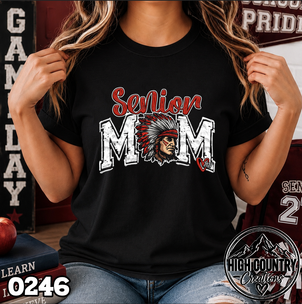 0246 Mascot Senior Mom Class of 2027