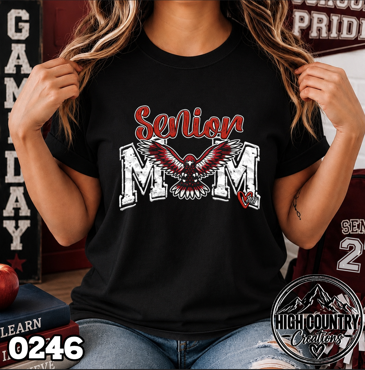 0246 Mascot Senior Mom Class of 2027