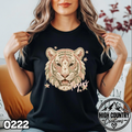 0222 PATCHWORK MASCOT – Faux Embroidery Spirit Tee
