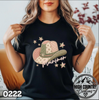 0222 PATCHWORK MASCOT – Faux Embroidery Spirit Tee